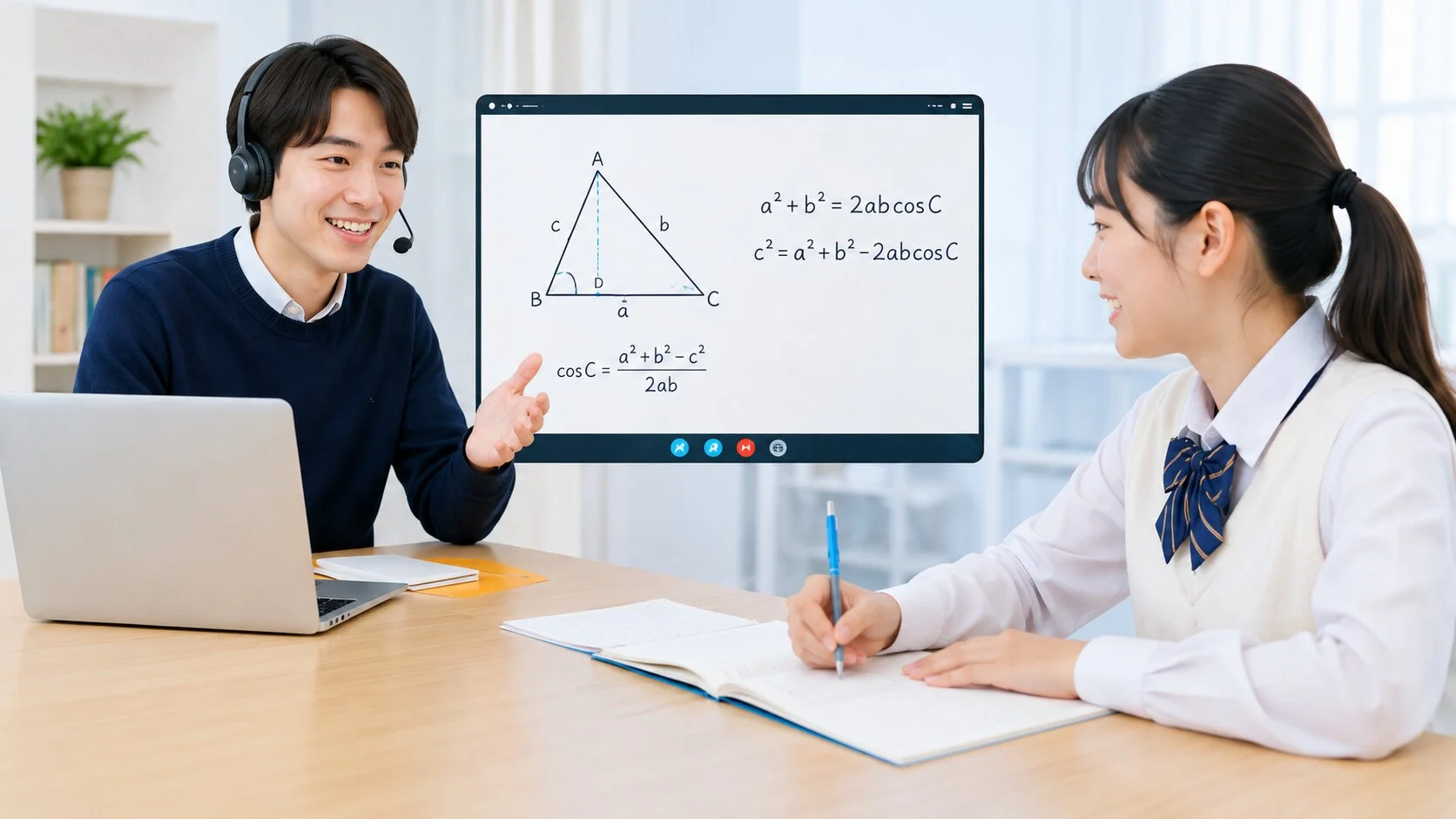 オンライン授業（講師と生徒）